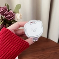 Dettaglio del supporto per telefono orso bianco con stampa Gift For You e pieghevole - Specchio Orso Bianco