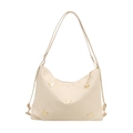 Sac bandoulière papillon blanc crème élégant avec détails dorés et bandoulière - Blanc