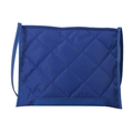 Königsblaue Stepptasche mit klassischem Rautenmuster und schmalem Schultergurt - Blau