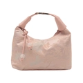 Pink Chinese style handbag with landscape jacquard pattern and tassel detail - Pink