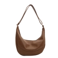 Sac bandoulière vintage marron en similicuir avec bandoulière réglable pour femmes - Avec Ornement / Marron