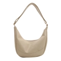 Sac hobo beige chic en cuir PU avec bandoulière réglable pour femmes élégantes - Avec Ornement / Khaki