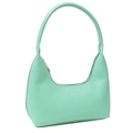 Chic mint green hobo bag with crocodile embossing and fixed single shoulder strap - Green