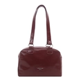 Vintage bordeauxrode schoudertas van oliewasleer met grote capaciteit en elegant - Rood