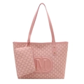 Set borsa tote rosa con stampa a lettere M incluso borsa a spalla e pochette - Rosa