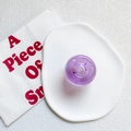 Purple translucent donut phone grip with colorful sprinkles for a sweet aesthetic - Jelly Purple