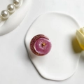 Purple resin moon and star phone grip with gold foil in a luxury aesthetic layout - Drip Glue Stand-Moon Star-Purple