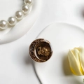 Star and moon resin phone grip with gold glitter finish on a decorative dish - Drip Glue Stand-Moon Star-Brown