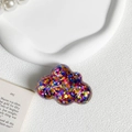 Sparkly bear phone grip with colorful sequins and adjustable telescopic kickstand - Mixed Color Sequins Cloud Holder