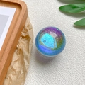 Collapsible phone grip featuring dreamy blue purple gradient glitter in a crystal ball - Starry Phantom Blue
