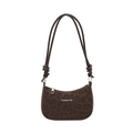 Borsa sottobraccio alla moda da donna con stampa leopardata marrone e design Creative Cat - Leopardo Caffè