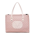 Sac cabas rose avec motif M intégral et logo embossé avec détails de clous dorés - Rose