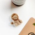 Cute plush lion phone grip with transparent acrylic base and warm minimalist aesthetic - Lion Style