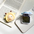 Cute cartoon pig and cloud collapsible makeup mirror phone grip stand in pastel colors - Light Yellow Sheep Pig