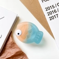 3D cartoon fish phone socket in orange and blue gradient with a matte finish - Orange-Blue Gradient (Gradient Eyes)
