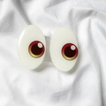 Supporto per telefono pop socket con grandi occhi a cartone animato su sfondo in tessuto bianco - Supporto Trasparente-Grandi Occhi
