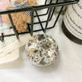 Silver poker card heart relief foldable phone grip stand on a soft white fabric surface - Poker Pattern / Silver