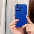 Klein blue liquid silicone phone case with full camera protection and soft touch finish - Blue / iPhone 7/8/SE 2020