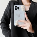 Glitzernde iPhone-Hülle mit 3D-Rosen und Schmetterlingen für einen eleganten Look - Regenbogen Kleber Rose Schmetterling / iPhone XR