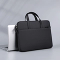 Custodia sottile nera per laptop da 14-15,6 pollici con doppi manici e tasca frontale - 13" / Nero
