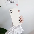 Silicone iPhone case in creamy white finish with precise camera cutouts for 15 Pro Max - iPhone 13PRO / Antique White