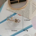 Glitzernde Handyhalterung Herz mit goldenem Love-Schriftzug und Bären-Design - Bär-Stil