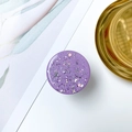 Macro di supporto pieghevole viola stellato con paillettes argentate e glitter - Supporto Cielo Stellato - Viola Chiaro