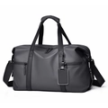 Grande borsa da viaggio grigio antracite impermeabile con doppi manici e tracolla - Grigio
