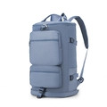 Borsa sportiva multifunzionale grigio-blu con separazione a secco e tessuto impermeabile - 20-35L / Blu