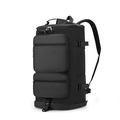 Sac à dos de voyage noir durable avec plusieurs poches et sangles réglables - 20-35L / Noir