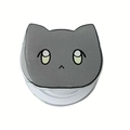 Supporto per telefono magnetico pieghevole a gatto cartone animato con superficie acrilica - Supporto Magnetico / Cane Grigio