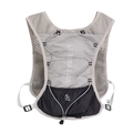 Breathable 5L running vest with gray mesh and durable nylon for outdoor marathon hiking - 5L (Under 20L) / Gray