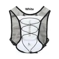 5L white breathable running hydration vest with adjustable straps for outdoor trail running - 5L (Under 20L) / White
