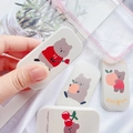 Detail view of cute cartoon cherry bear foldable phone stand with matte printing - Cartoon Bear and Fruit Style(2)