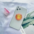 Support rétractable universel pour téléphone avec dégradé orange sur smartphone - Dégradé Orange Jaune