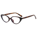 Classic tortoise shell cat-eye sunglasses with retro frames and blue light lenses - Tortoise Frame