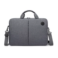 Borsa porta PC grigia multifunzionale con manico rinforzato e tracolla rimovibile - 14" / Grigio