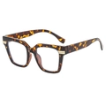 Montatura occhiali oversize tartarugata con eleganti accenti in metallo dorato - Montatura tartarugata