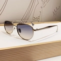 Occhiali da sole aviator in metallo argento con lenti sfumate viola e gialle - Nichel Lucido Sfumato Blu Giallo (BT154)