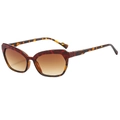 Vintage cat eye sunglasses with tortoiseshell frames and brown gradient lenses - Tortoise Red Yellow Leopard Print Tea Lens
