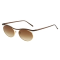 Lunettes de soleil steampunk gothiques avec monture dorée et verres dégradés marron - Monture Bronze / Verres Dégradé Thé