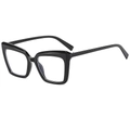 Occhiali neri classici con montatura grande quadrata dal design rétro e minimalista - Montatura Nera