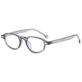 Chic cat eye sunglasses in translucent grey acetate frame with UV protection for women - Grey Frame