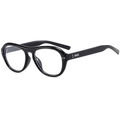 Lunettes aviateur rétro noir avec double pont et détails en métal argenté - Cadre Noir