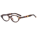 Classic retro tortoiseshell oval sunglasses with vintage pattern and metal rivet detail - Tortoise Frame