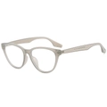 Fashion cat-eye anti-blue light glasses with champagne transparent frame and round lenses - Jelly Gray Frame