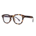 Lunettes de soleil polygonales à monture épaisse en écaille de tortue au fini acétate chic - Cadre Écaille
