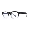 Lunettes de soleil polygonales avec monture dégradée noir à transparent et protection UV - Monture Dégradé Noir