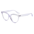 Montatura occhiali cat-eye lavanda in resina con lenti anti luce blu per donna - Viola Trasparente