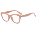 Montatura occhiali da vista cat eye rosa opaco stile vintage con filtro luce blu - Rosa